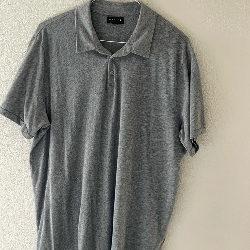 Velvet Men's Gray Polo Shirt